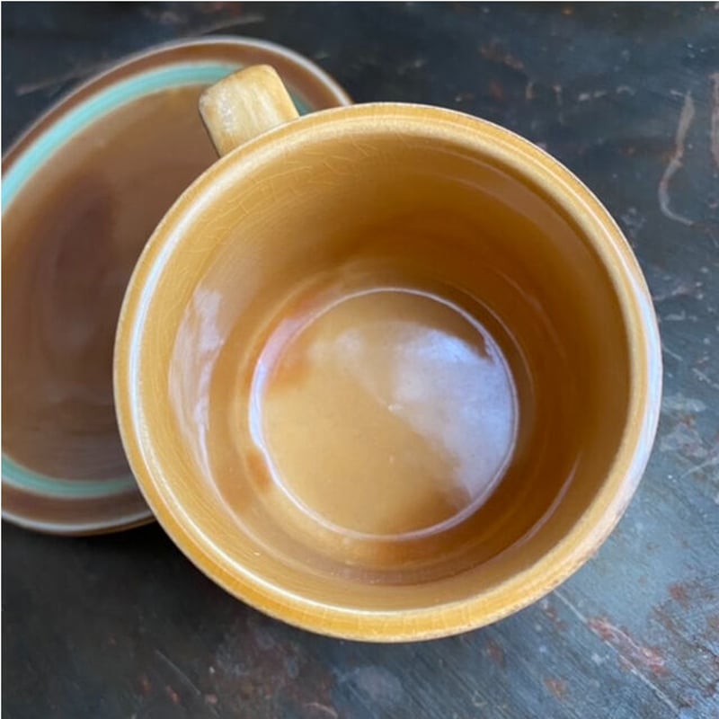 昭和レトロ カップ&ソーサー STONEWARE 1707-6(未使用長期保管 昭和レトロ カップ&ソーサー STONEWARE 1707-6(未使用長期保管