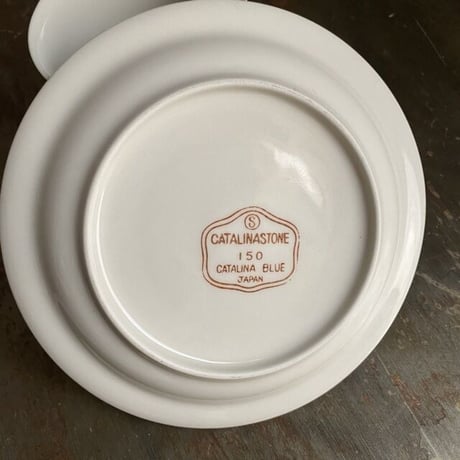 CATALINA STONE　カップ＆ソーサー　STONEWARE  CAS1801-16（未使用長期保管品）