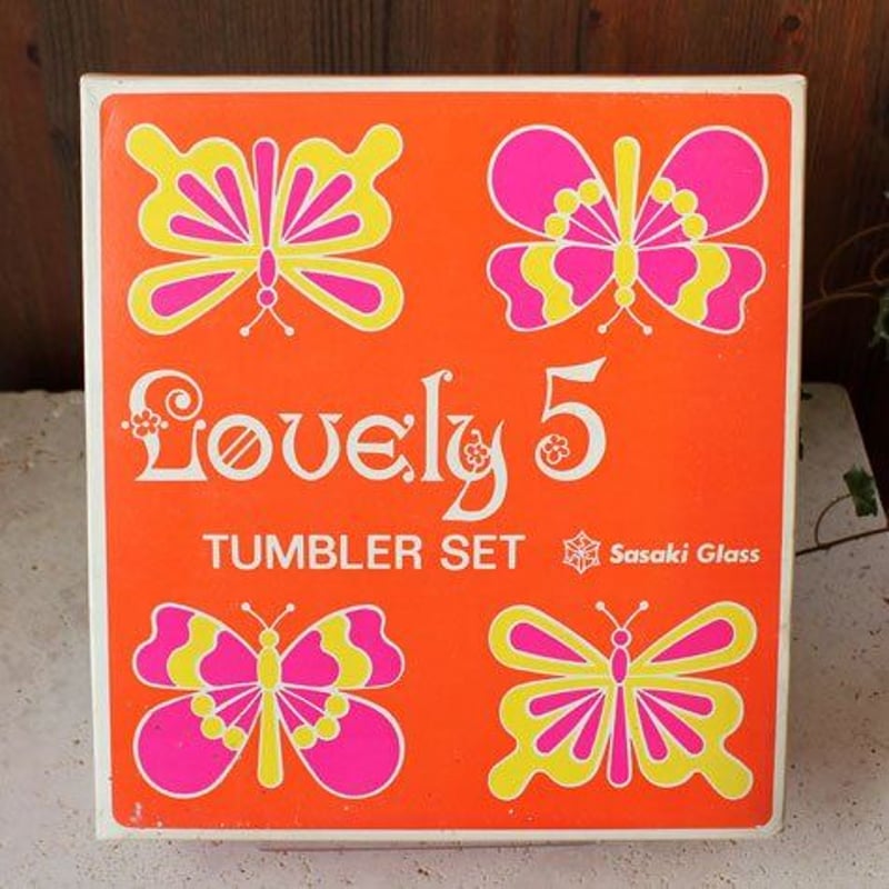 佐々木硝子 Lovely5 ヴィンテージグラス 5客セット 昭和レトロ 佐々木硝子 Lovely5 ヴィンテージグラス 5客セット 昭和レトロ