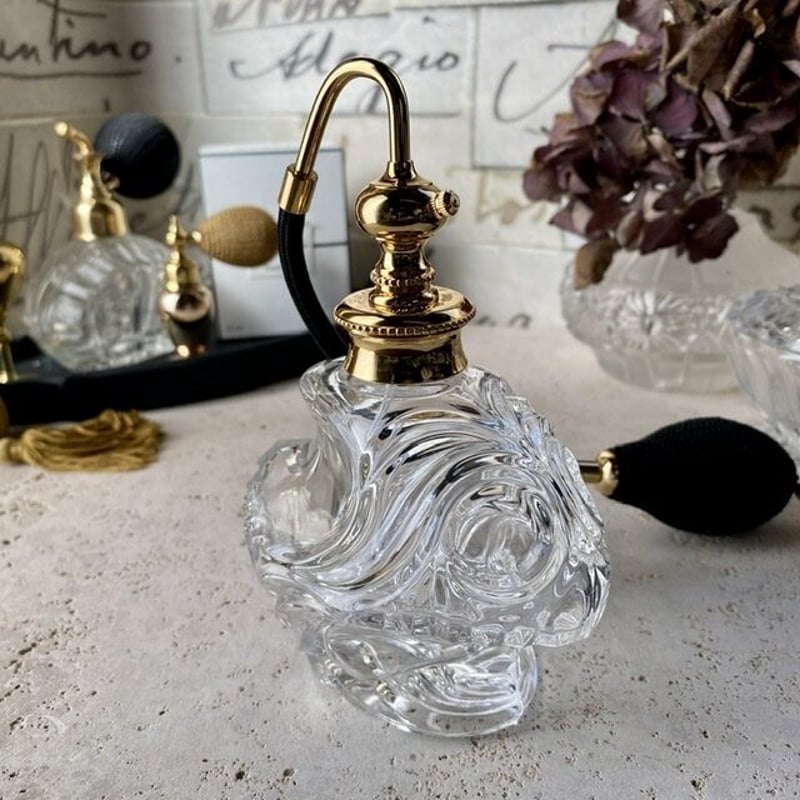 バルブ アトマイザー ドイツ製 手作り クリスタルガラス 香水瓶 【公式