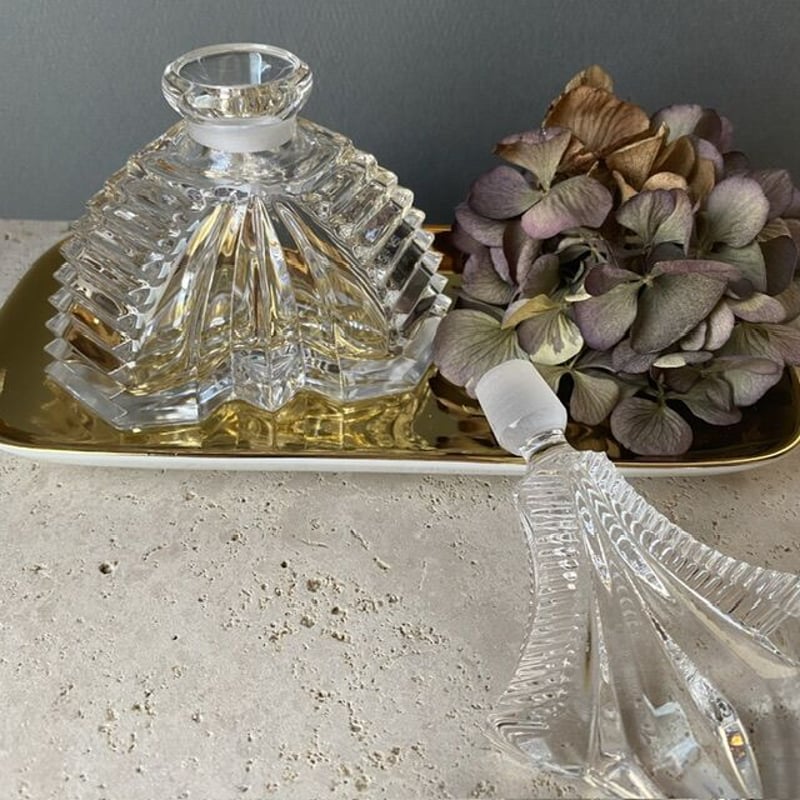 激レア！ドイツ製 ！ヴィンテージ！クリスタルガラス！花瓶！1950〜70