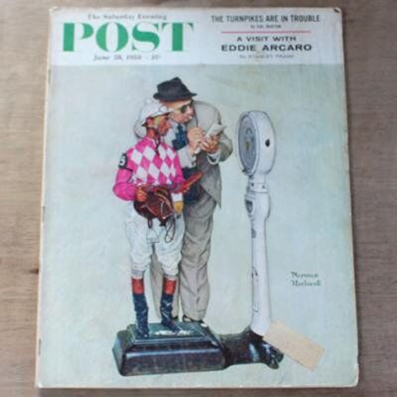 アメリカ POST誌 1958年6月28日 表紙：JOCKEY WEIGHING IN | H