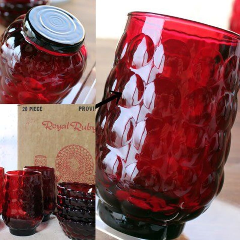 アンカーホッキング バブル ロイヤルルビー 6ozタンブラー（Fire-King