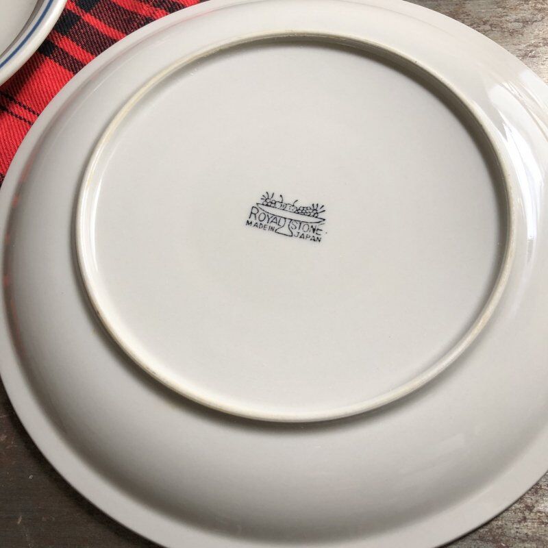 ROYAL STONE ロイヤルストーン プレート／中皿 ブラウンライン 23.4cm