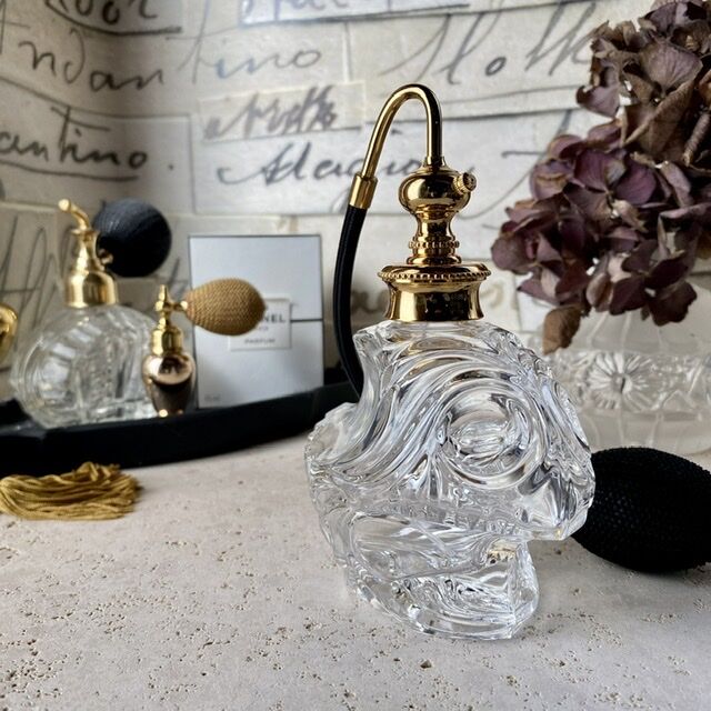 vintage Perfume ゴールドカラー アトマイザー フランス
