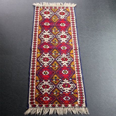 トルコ製 ヴィンテージ キリム絨毯 65cm×160cm