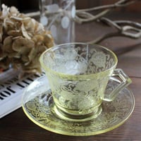 アンカーホッキング バブル ロイヤルルビー カップ＆ソーサー（Fire