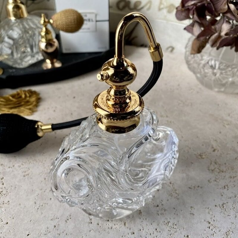 vintage Perfume ゴールドカラー アトマイザー フランス