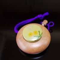 工芸品塗香入れ　カナコ塗　たんぽぽ
