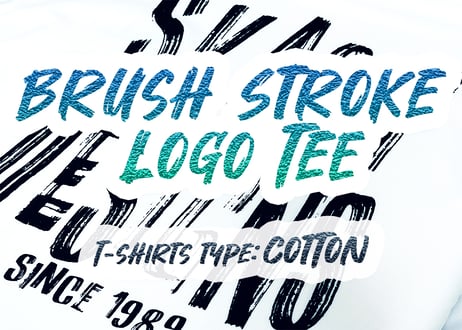 【限定販売】Brush Stroke Logo Tee (Cotton)