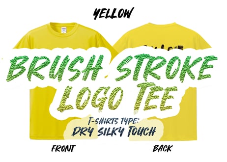 【限定販売】Brush Stroke Logo Tee (Dry Silky Touch)