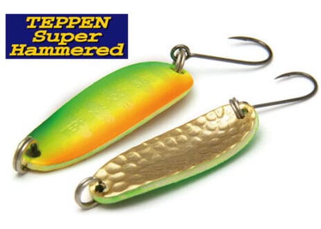 Teppen Spoon Super Hammered 5.8g｜渓流を攻める高反射スプーン