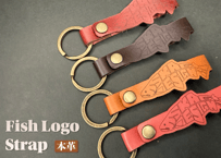 【限定】本革 Fish Logo Strap｜日常にフィールド感を添える限定アクセサリー