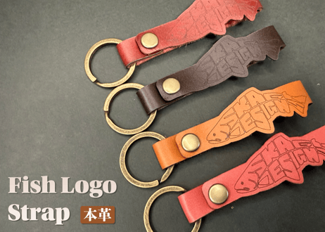 【限定】本革 Fish Logo Strap｜日常にフィールド感を添える限定アクセサリー