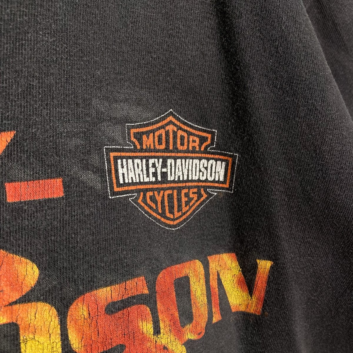 HARLEY-DAVIDSON 00's fire flame print T-SHIRT | 無無