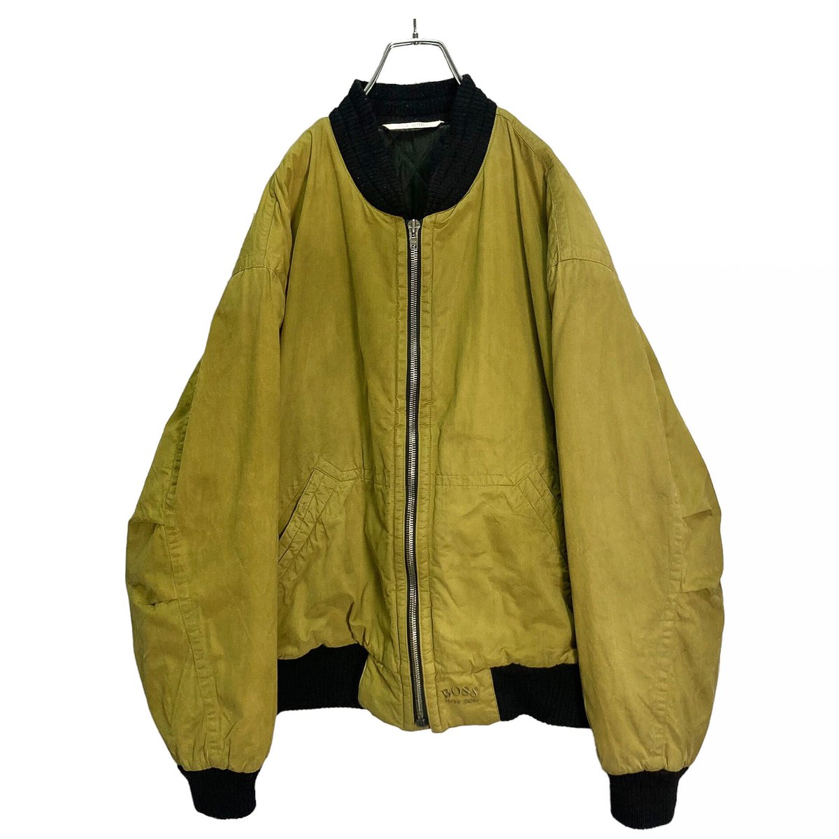 80s HUGO BOSS zip-up design jacket | 無無