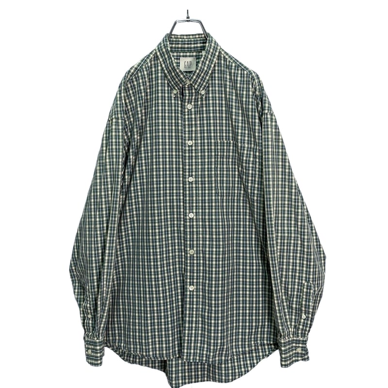 90s OLD GAP L/S cotton BD check shirt | 無無 90s OLD GAP L/S cotton BD check shirt | 無無
