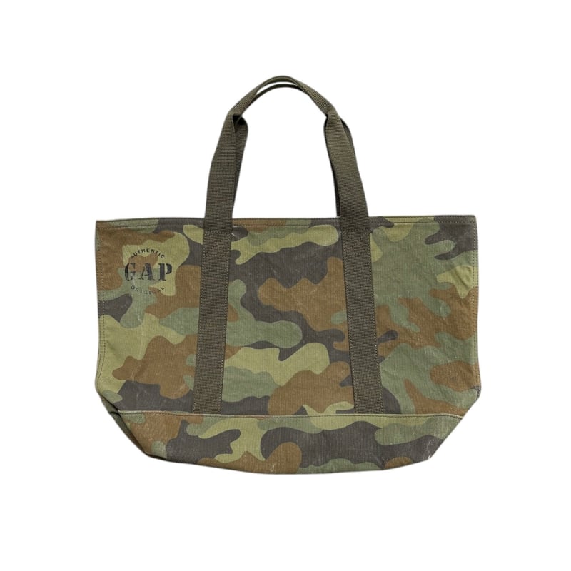 GAP woodland camouflage cotton canvas tote bag 