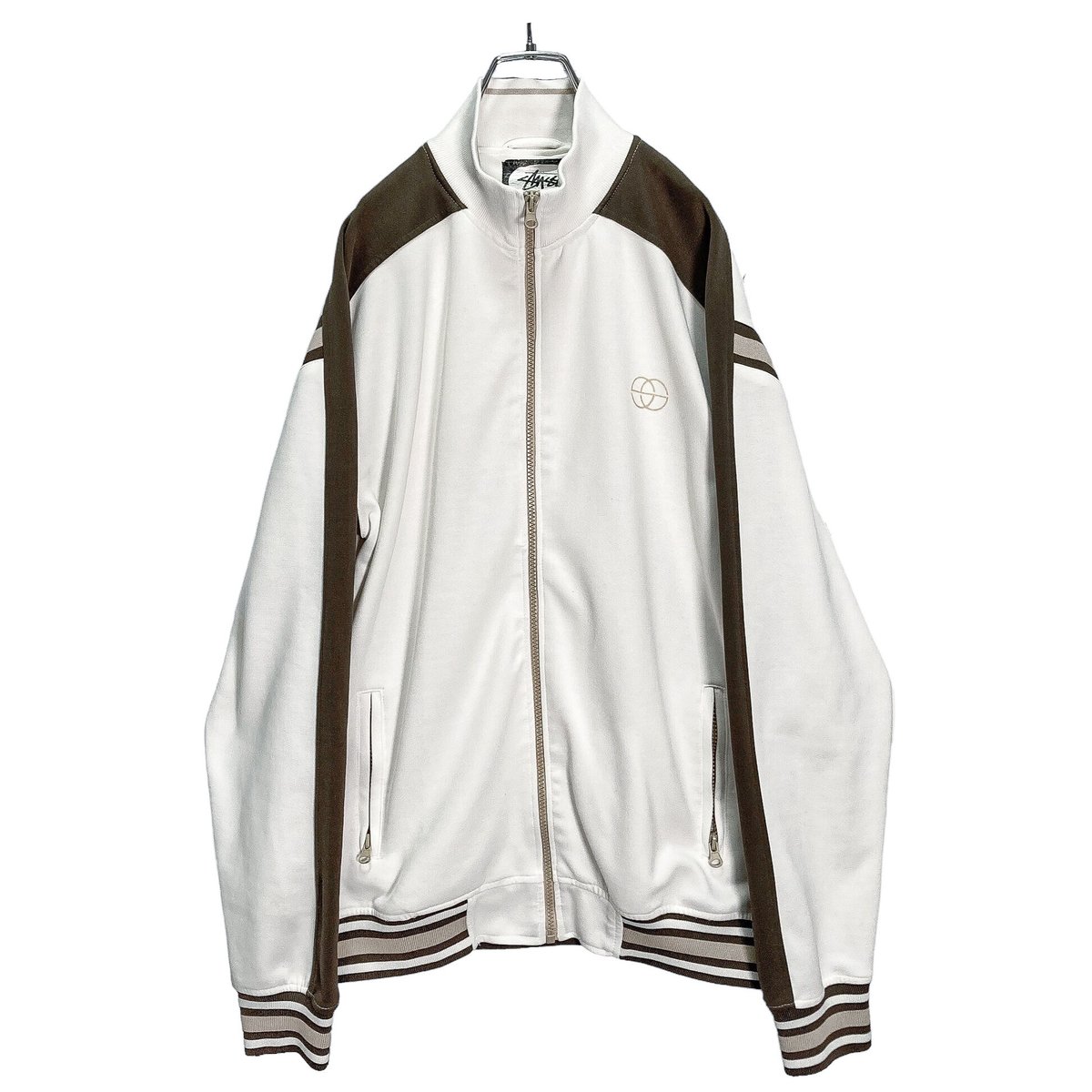 90s OLD STUSSY zip-up track jacket | 無無