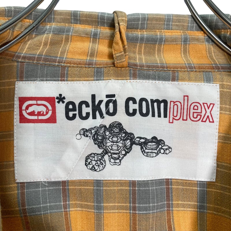 90-00s ecko complex L/S check design shirt | 無無