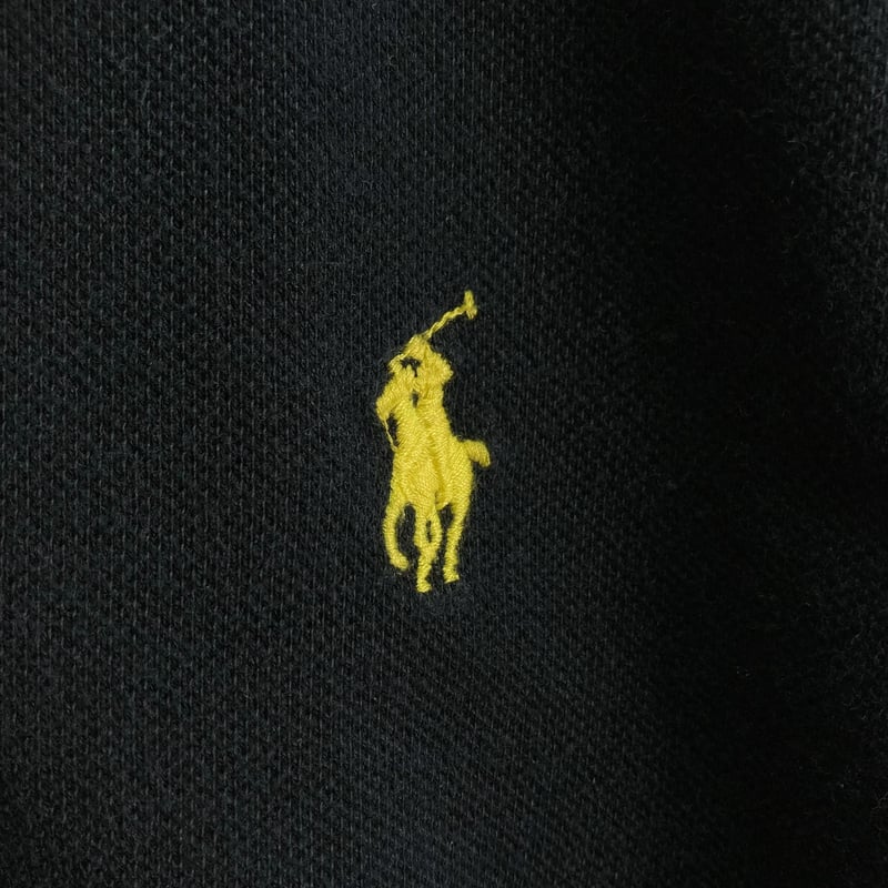 90s Polo by Ralph Lauren zip-up cotton black ho