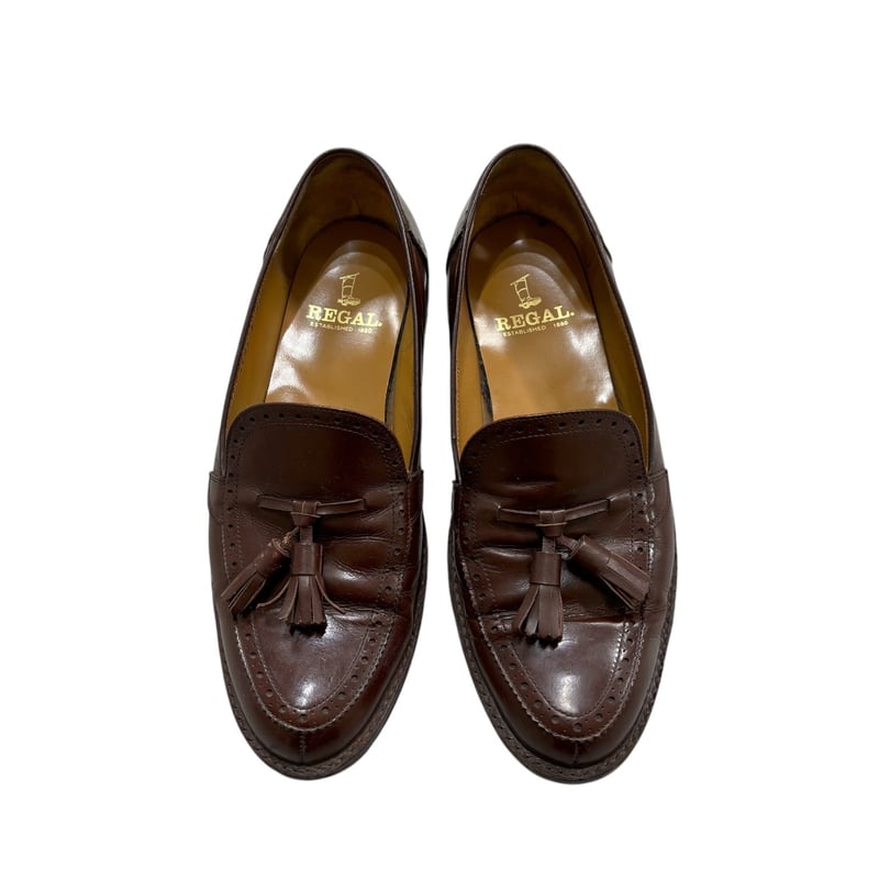 REGAL brown leather design tassel Loafer | 無無