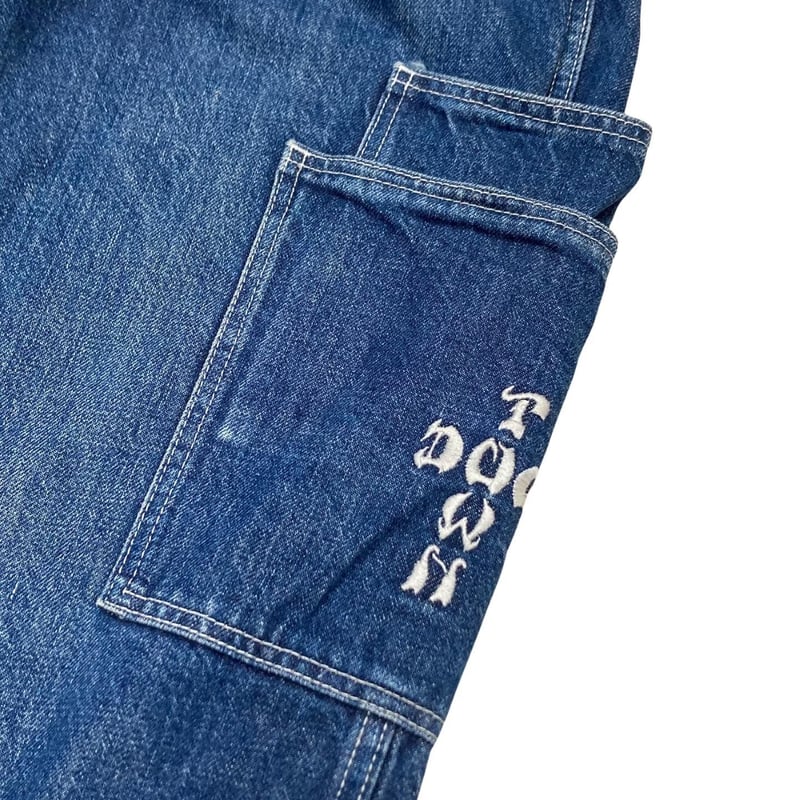 90-00s DOG TOWN design cargo denim buggy pants