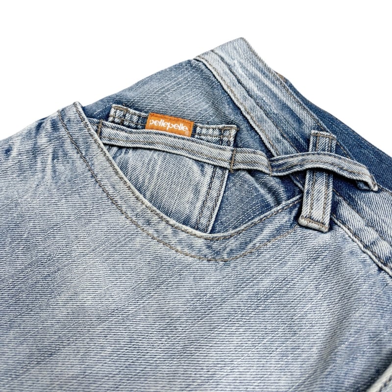 90-00s pelle pelle back embroidered design deni