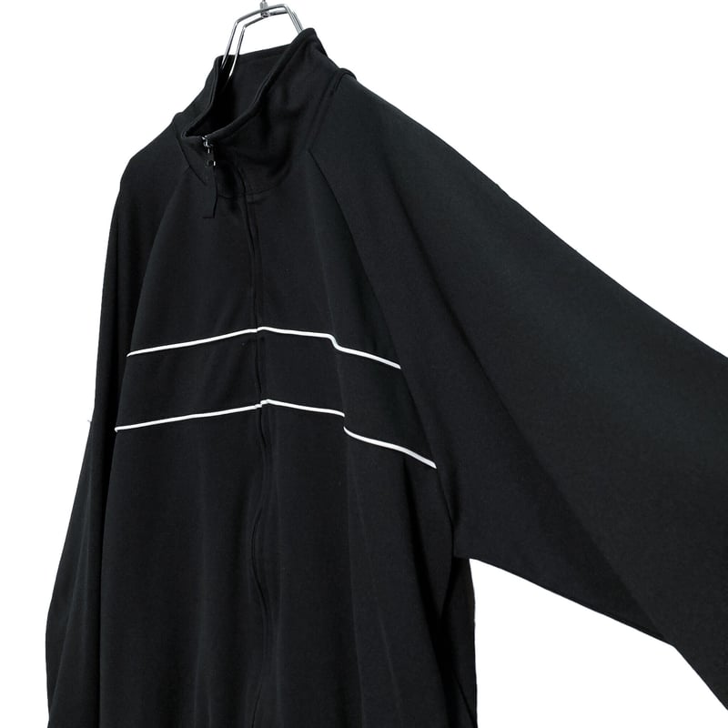 90s John Blair zip-up black track jacket | 無無