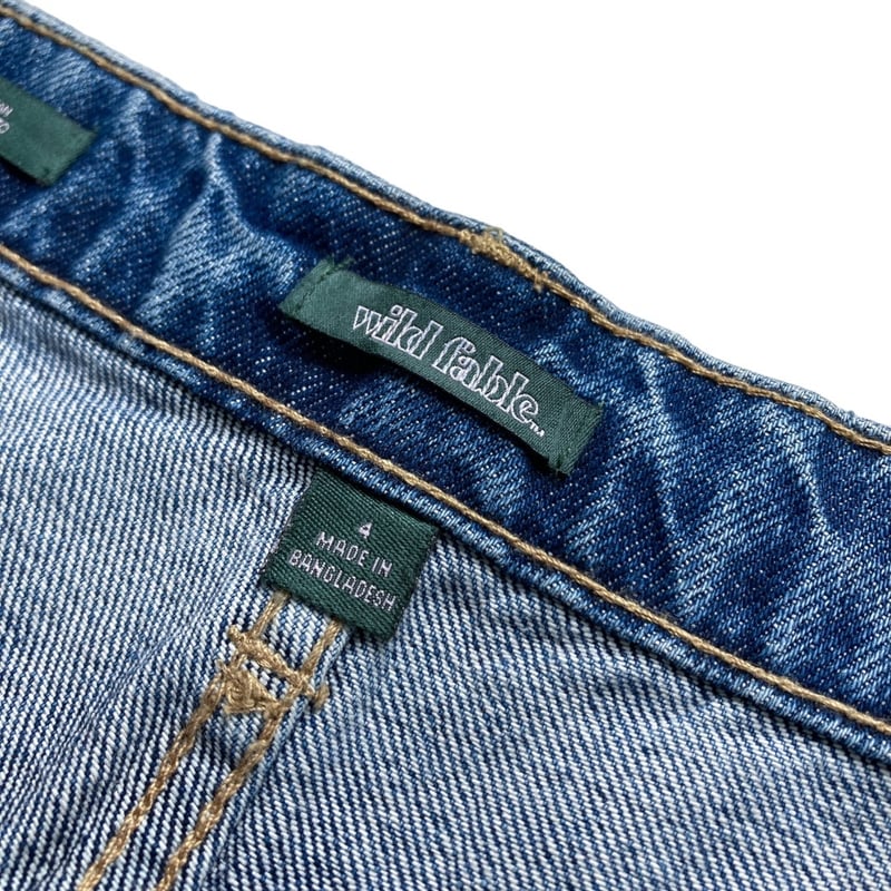 90-00s wild fable embroidered & lettering denim