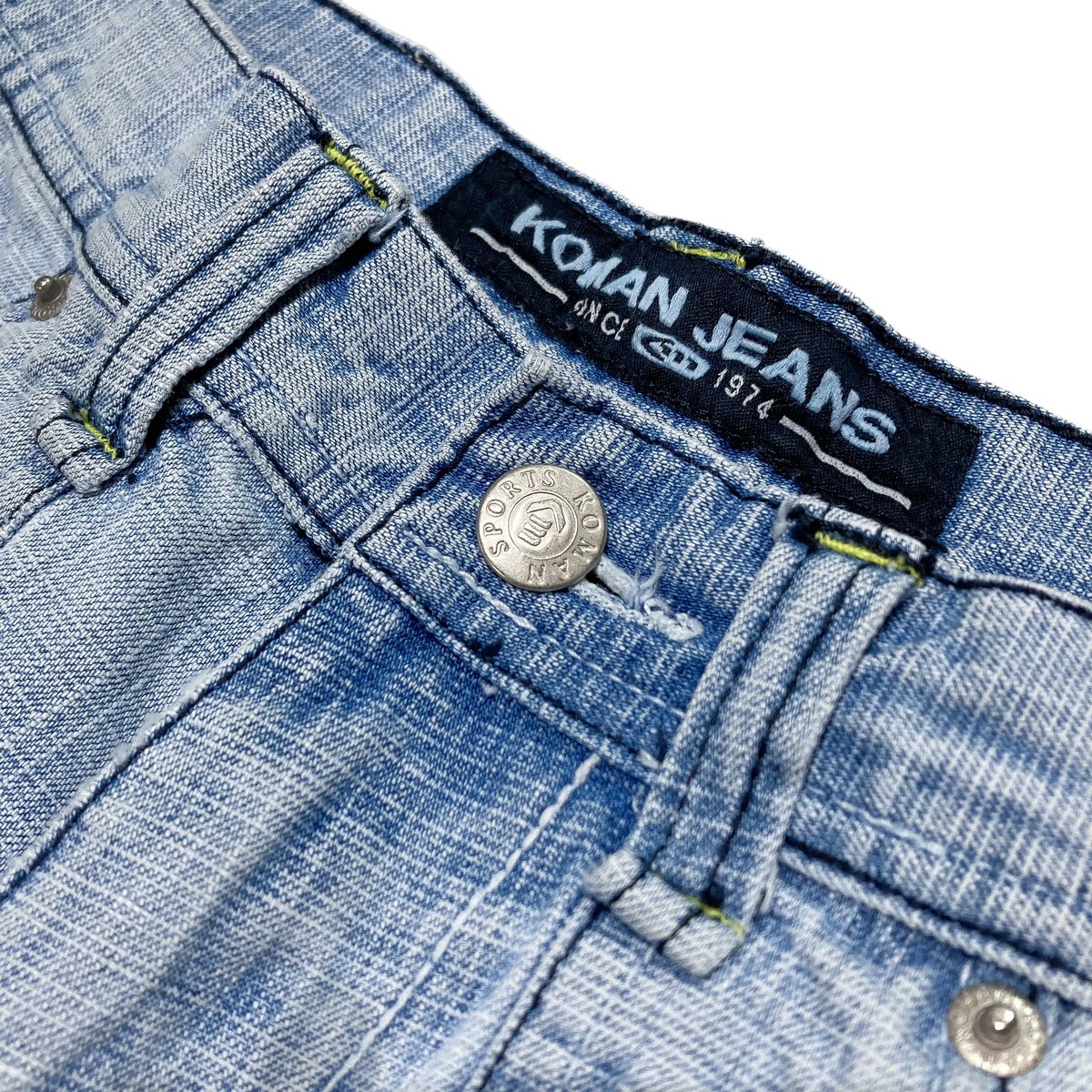 90-00s KOMAN JEANS buggy silhouette denim half 