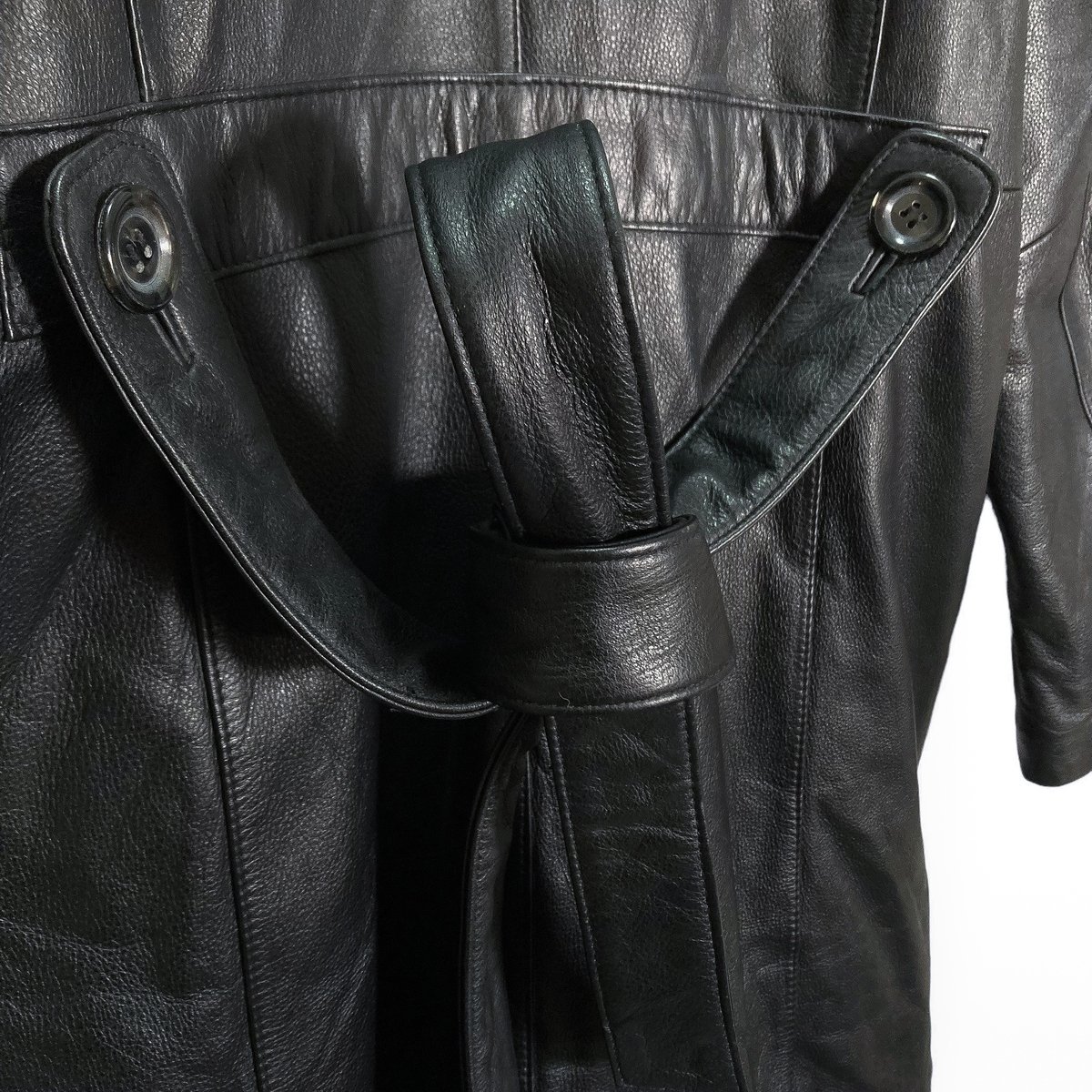 JACQUELINE FERRAR リアルレザーロングコート 90s Jacqueline Ferrar by J.C.Penny real leather