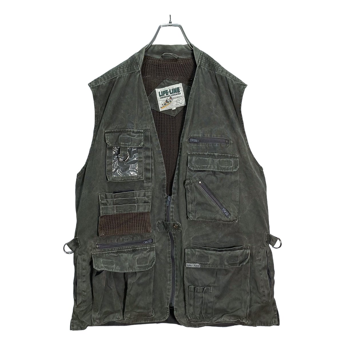 80-90s LIFE-LINE bigsized design fishing vest | 無無 80-90s LIFE-LINE bigsized design fishing vest | 無無