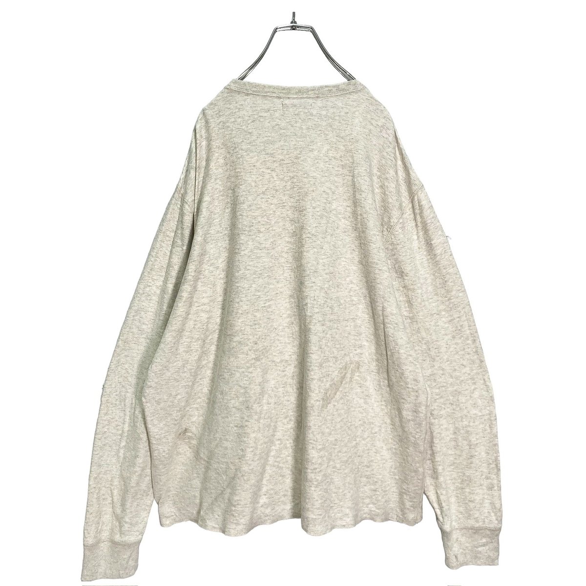 90-00s OLD J.CREW L/S henry neck cut sewn | 無無