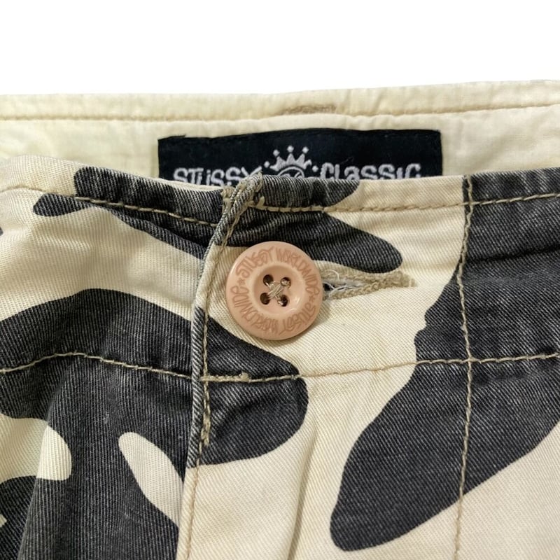超美品 STUSSY BAKER SHORTS タイガーカモ柄　シアサッカー生地 超美品 STUSSY BAKER SHORTS タイガーカモ柄 シアサッカー生地