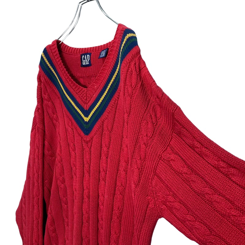 90s OLD GAP cotton tilden knit sweater | 無無