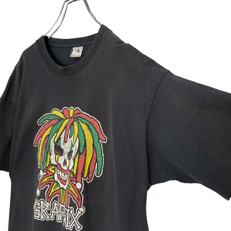 90s　ビンテージ　USA製　MTV　染み込みプリント　Tシャツ　希少 90s シータートル ウミガメ USA製 ヴィンテージTシャツ 黒