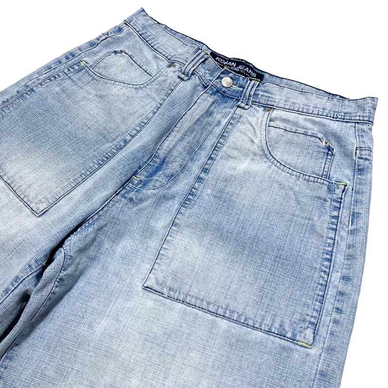 90-00s KOMAN JEANS buggy silhouette denim half
