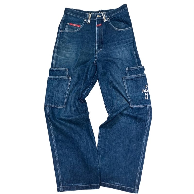 90-00s DOG TOWN design cargo denim buggy pants