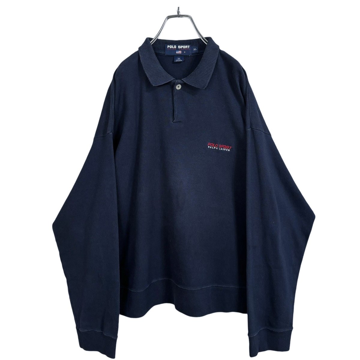 90S Ralph Lauren POLO SPORTS スウェット L 90s POLO SPORT Logo Half-Zip Sweat 緑 L ポロスポーツ ハーフ