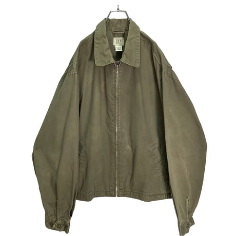90s OLD GAP zip-up cotton design drizzler jacket