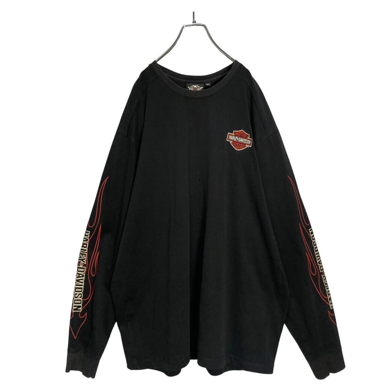 HARLEY-DAVIDSON 90s L/S embroidered T-SHIRT | 無無