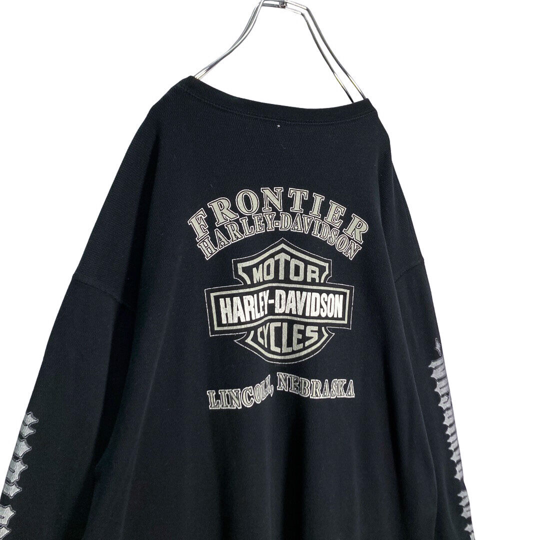 00s HARLEY-DAVIDSON bigsized thermal L/S print