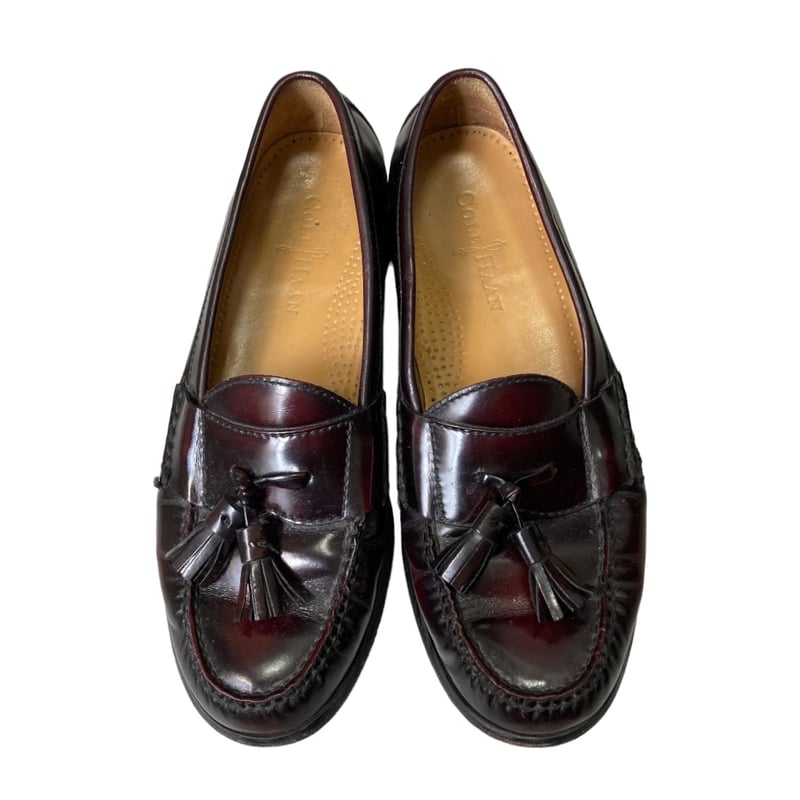 90s COLE HAAN tassel loafer dark burgundy US8 | 無無