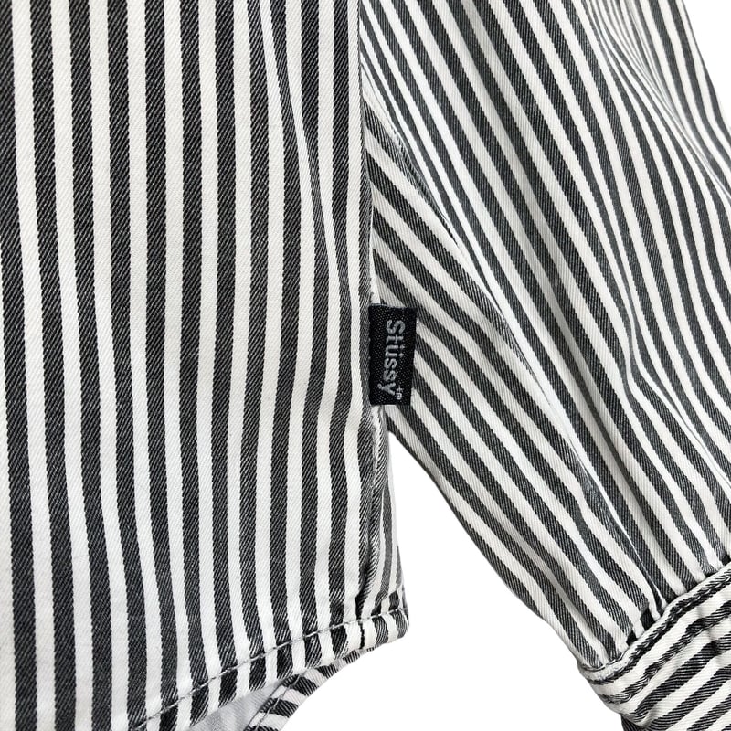 STUSSY WORKGEAR L/S stripe work shirt | 無無