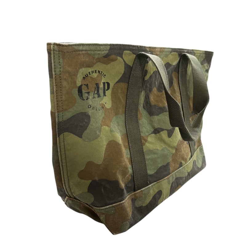 GAP woodland camouflage cotton canvas tote bag 