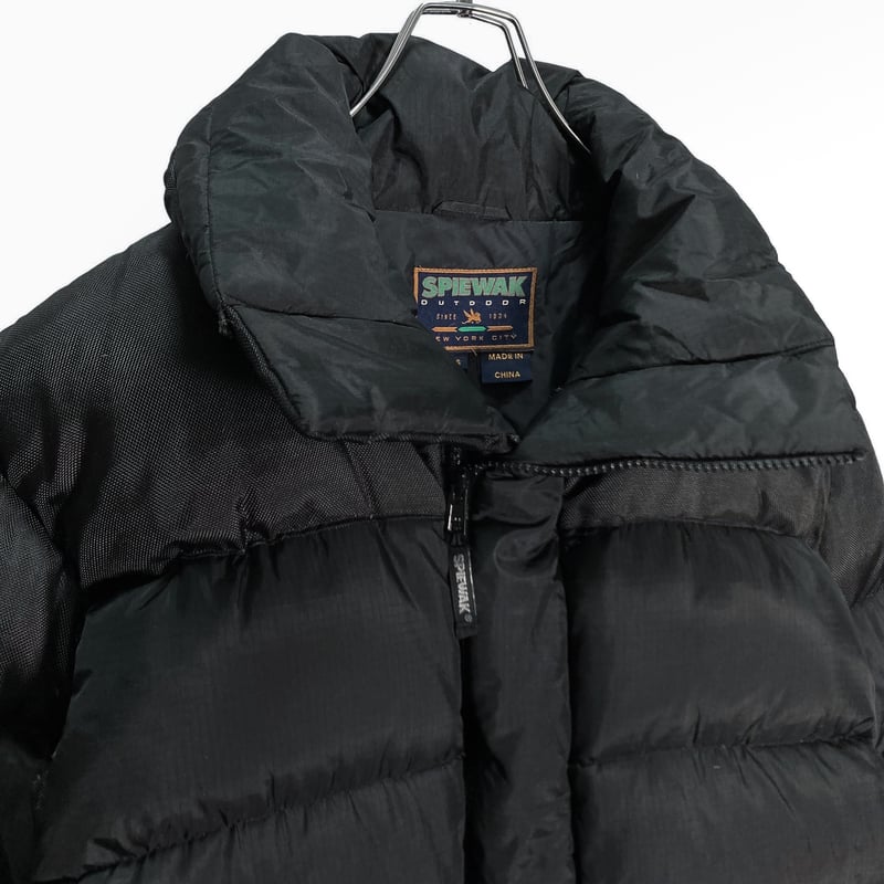 SPIEWAK 90-00s black nylon down jacket | 無無