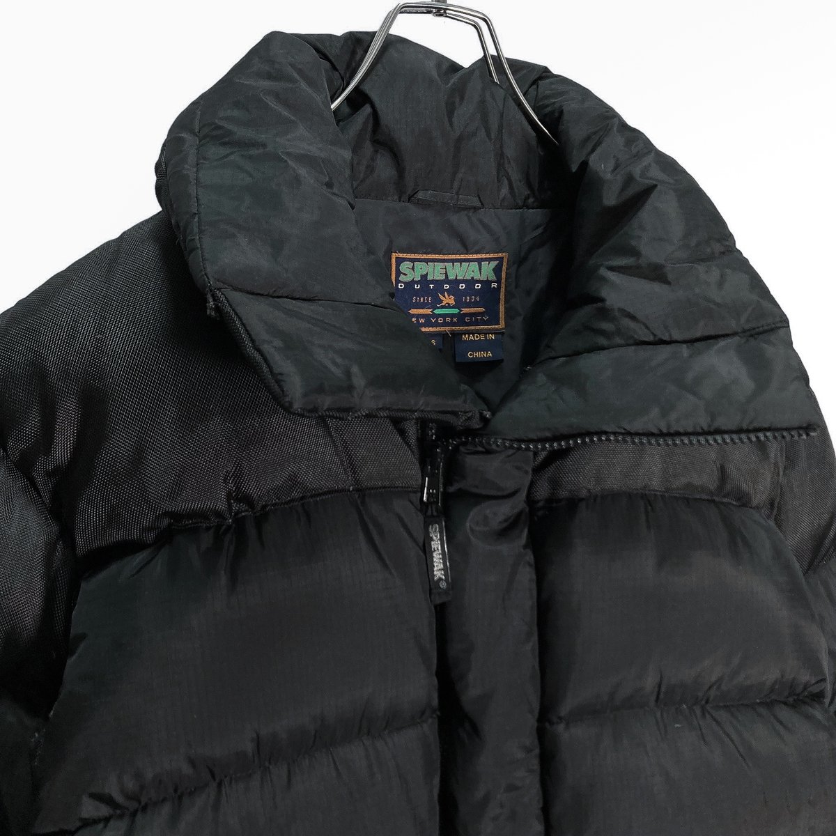 SPIEWAK 90-00s black nylon down jacket | 無無