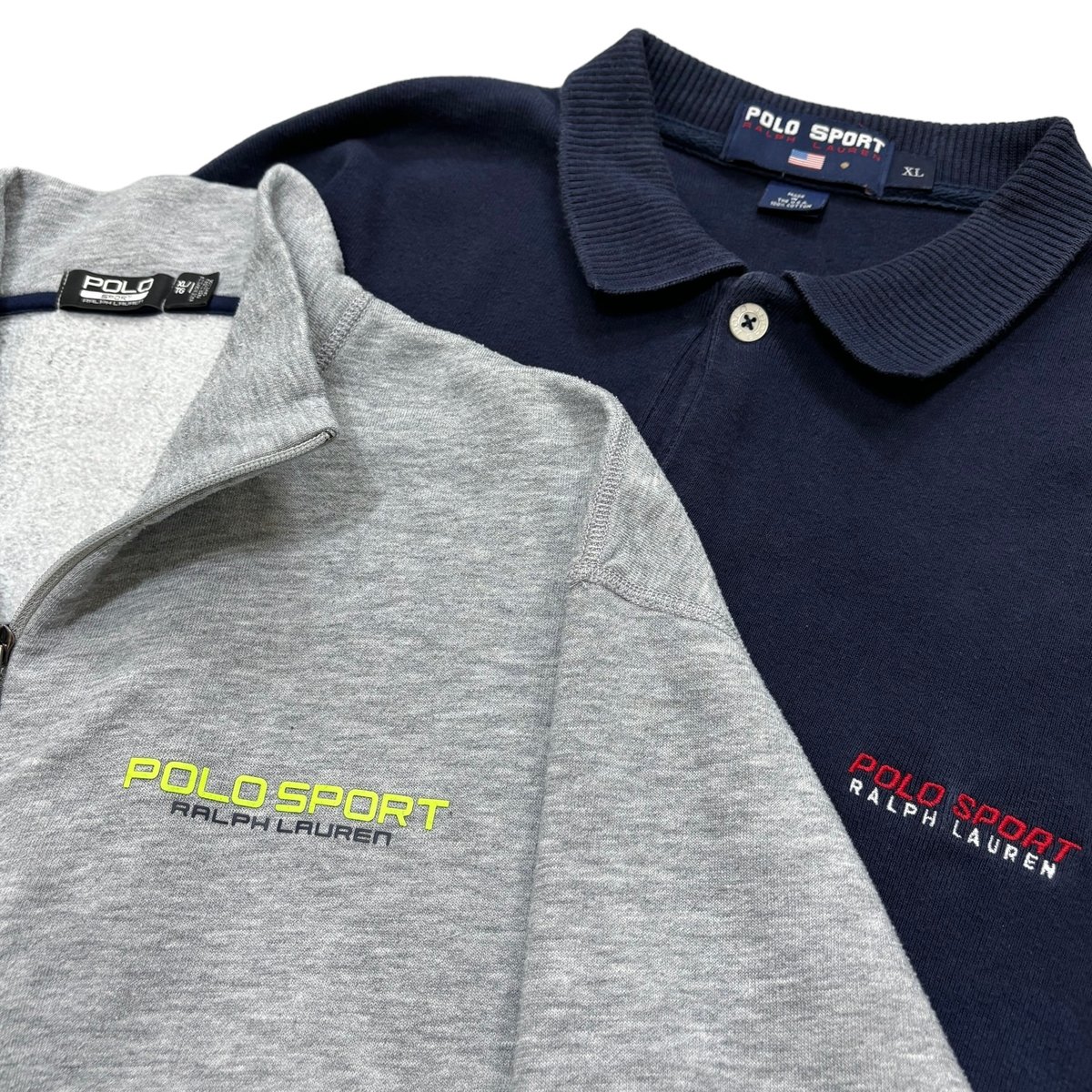 POLO SPORT made in USA 90'　USAロゴ　ネイビー 90s POLO SPORT 