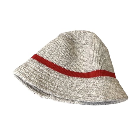 80-90s Wool blend design knit hat